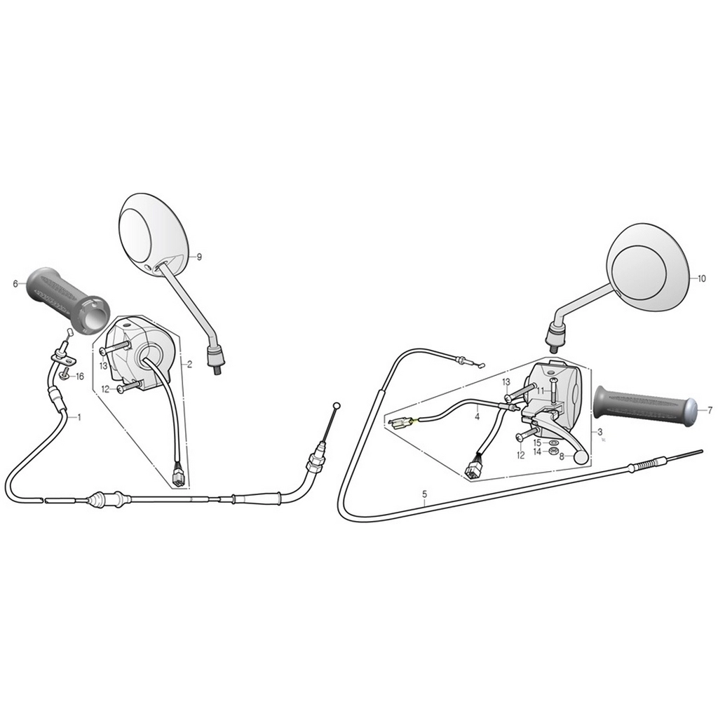 DAELIM YC125 (DL125ARM) GAZ ELCIGI #DL125-ARM F0306